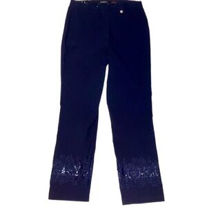 Robell Pull-on Bella 09 pant with Lace Embellishments Size 6